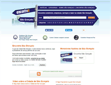 Tablet Screenshot of encontrasaogoncalo.com.br